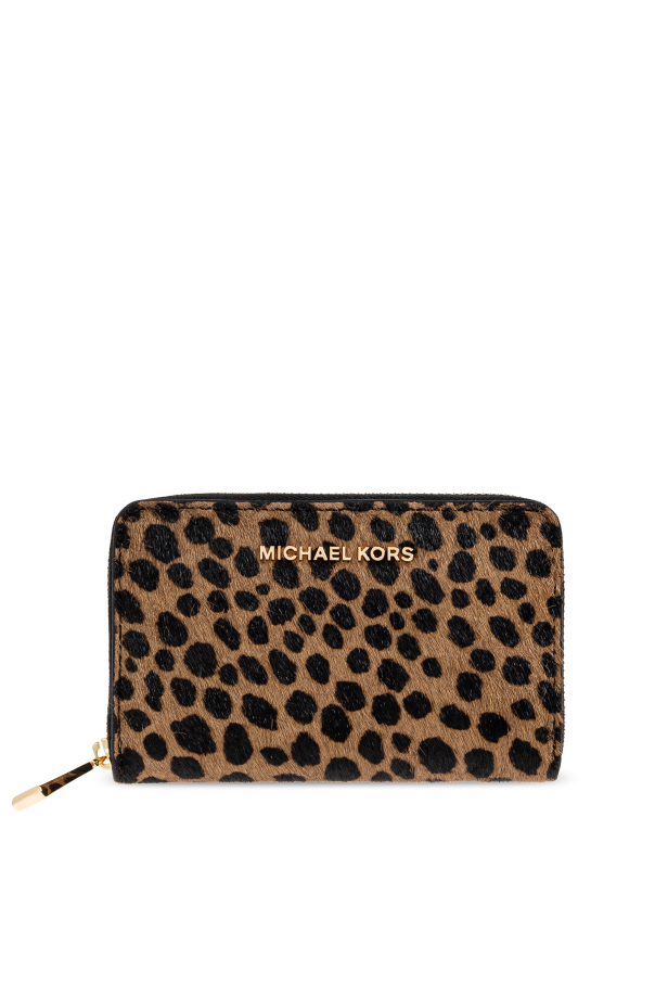 Michael kors leopard print wallet on sale